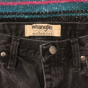 Wrangler authentic black jeans 34x34